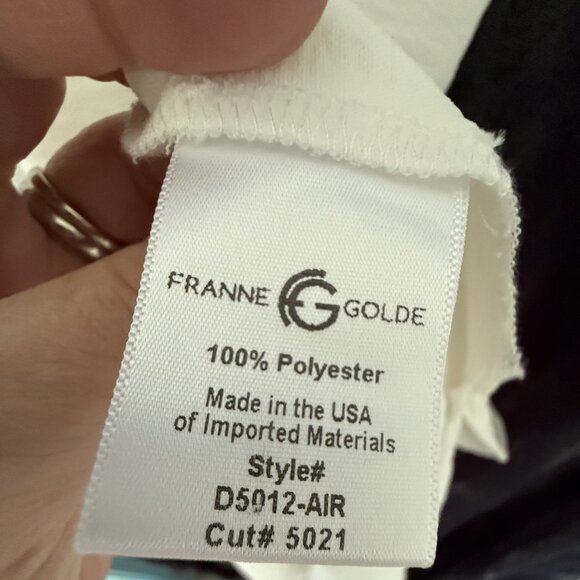 Franne Golde Ivory Santorini V-neck Maxi Dress, Ivory, XXL, NWT - Picture 6 of 7